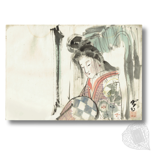 Hicchō-jō (An album of spontaneous brushstrokes) An album of hand-painted illustrations by various artists