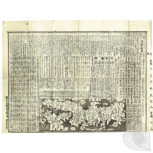 Manpō Eitai Shin-zassho: Nihon-zu-iri; Saigō Chōhōki (New Miscellany of Countless Eternal Treasures, with a Map of Japan; Useful Record of Year Names) Portable information on fortune-telling, astrology, dates, and geography